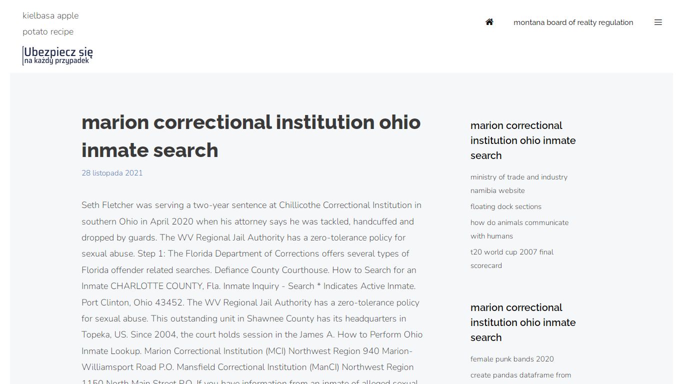 marion correctional institution ohio inmate search
